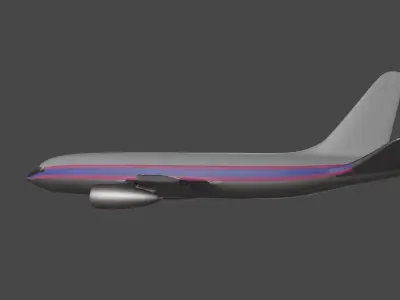 AEROPLANE boeing - boeing Low-poly 3D model