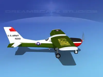 Cessna T-41 Mescalero US Army 2 3D model