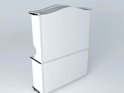 Pine kitchen dresser Free 3D model