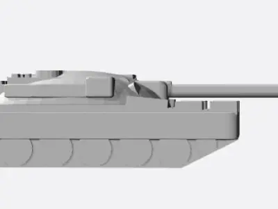 British Cheiftain Battletank 6mm Scale 3D print model