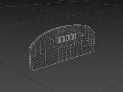 Truck Back Cab Plate 2 3D model