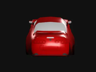 Toyota supra PS1 style Free low-poly 3D model