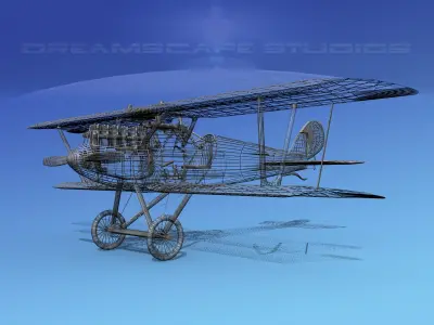 Pfalz DIII Historic Fighter V11 3D model