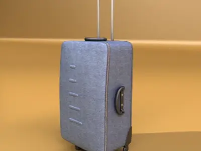 Rolling Suitcase 02 High Detail 3D model