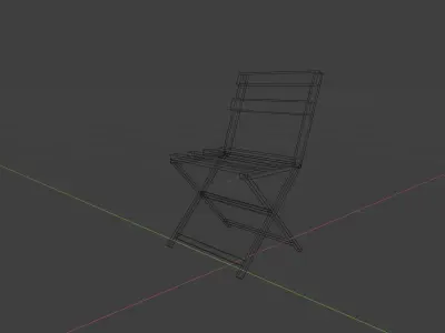 Chair folding Free 3D model purchase