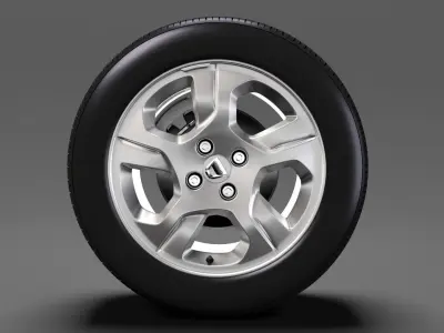 Dacia Logan wheel 2016 3D model
