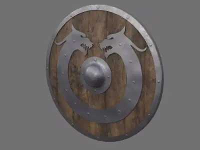 Shield 1A Low-poly 3D model