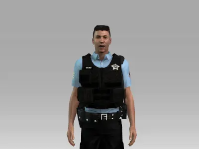 Police chicago officer - chicago officer 3D model