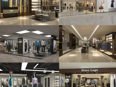 Clothing Store Collection 03 3D model
