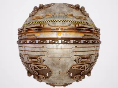 PBR Sci-Fi Texture Pack 14 Low-poly 3D model