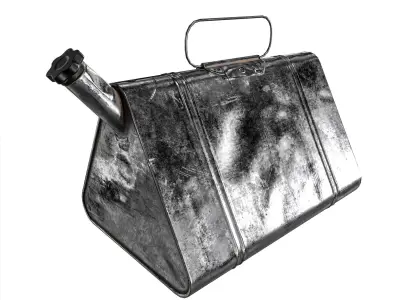 Military Oil Can Low-poly 3D model