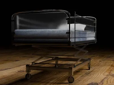 Hospital Bed Free 3D model