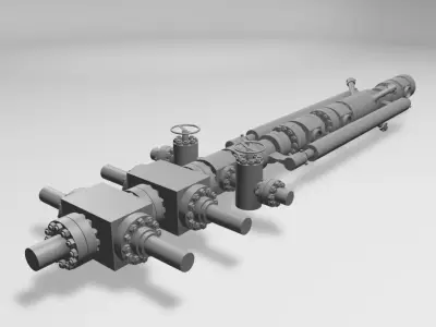 Industrial Well Head 3D model