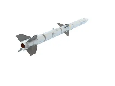 AIM 120C-7 AMRAAM 3D model