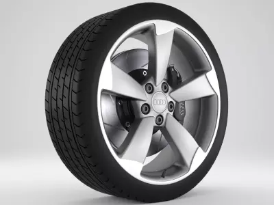 Audi A4 Rim 3D model