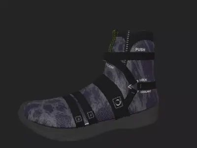TechWearShoes shoe with straps 3D model