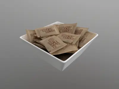 Dry Condiment Packets - High-Quality 3D Models 3D model
