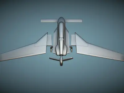 Rutan Model 61 Long-EZ - 3D Printable Model 3D print model