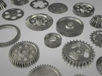 gear set of gears 3D model
