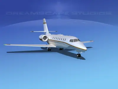 Cessna 680 Citation Sovereign V06 3D model