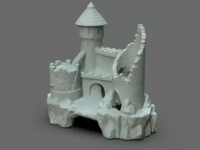 Fish Castle 3D model