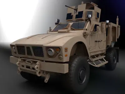 American Military Vehicle Low-poly 3D model