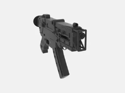  Fallout 3 SMG 3D model