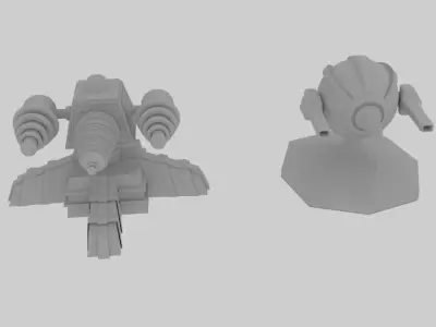 Scifi Turret  3D model