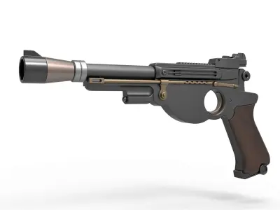 Blaster pistol from The Mandalorian TV series 3D model