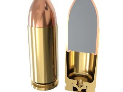 9x21 cartridge 3D model