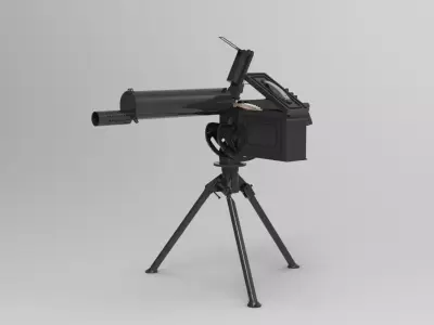 Maxim machine gun  3D model