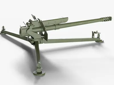 D-30 122mm Howitzer 3D model