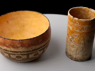 Ancient Clay Pots Low Poly PBR Low-poly 3D model