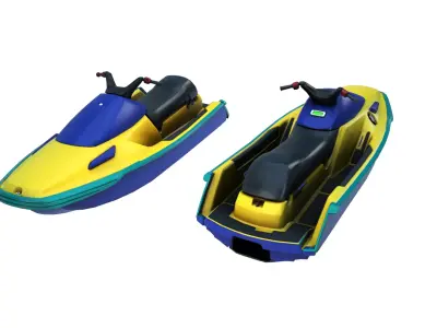 Jetski 3D Model Low-poly 3D model