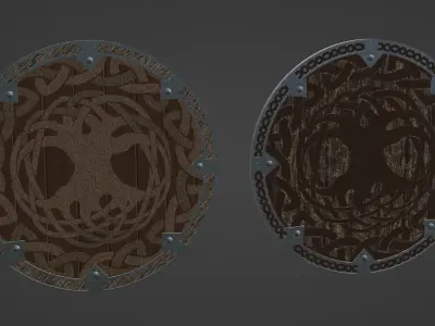 Viking Shield - Alfheim 3D model