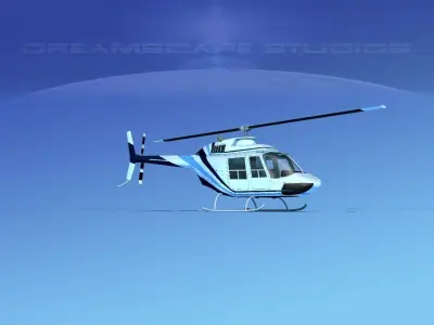Bell 206 JetRanger V06 3D model