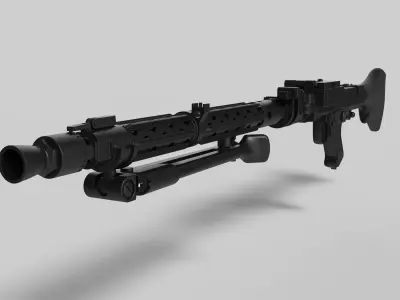 Stormtrooper Heavy Blaster Rifle DLT-19 from Star Wars 3D model