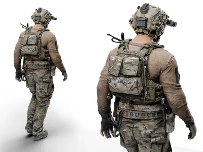 CRYE PRECISION ZIPON 1 POUCH PANEL Low-poly 3D model