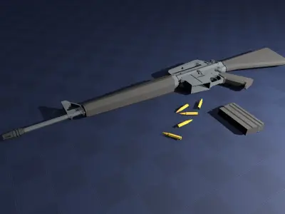 Free Pack - Gun Free low-poly 3D model