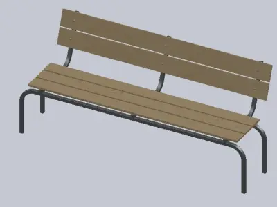 Bench Daphne Free 3D model