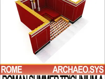 Ancient Roman Summer Triclinium A 3D model