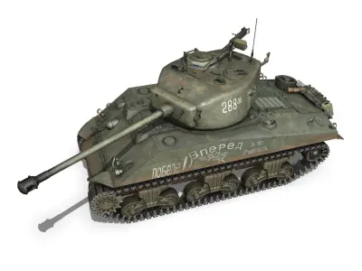 M4A2 Sherman - 288 - Russia 3D model