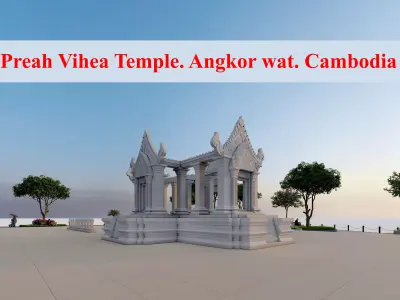 Angkor Wat - Peah Vihea Temple 3D model