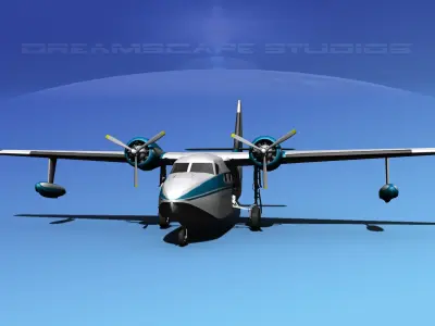 Grumman G-73 Mallard Island Air 3D model