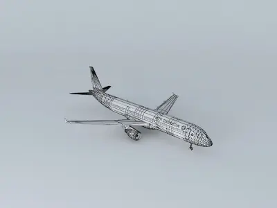 MaoriContinental Airbus A321 Free 3D model
