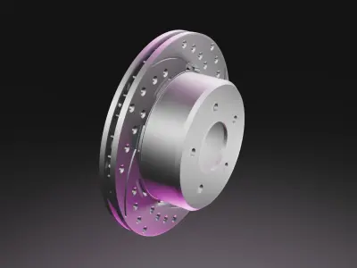 Vented Brake Disk 3D model