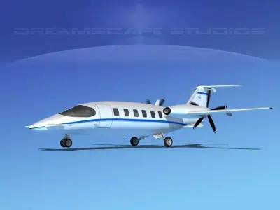 Piaggio Avanti P180 V04 3D model