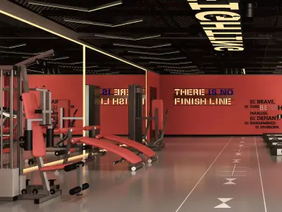 GYM DESIGN 3D model