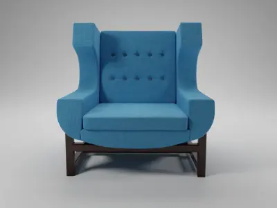 ARMCHAIR VOLTAIRE SERGIO RODRIGUES Free 3D model