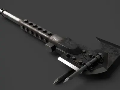 Modifiable Strike Weapon 19 Low-poly 3D model